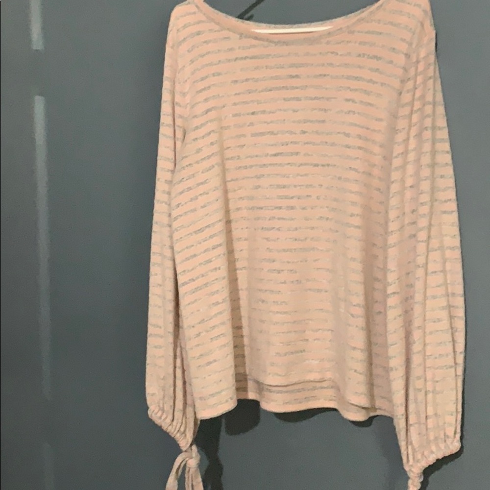 Pink and grey sweater